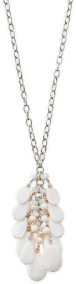 The Limited Long Shell Cluster Necklace