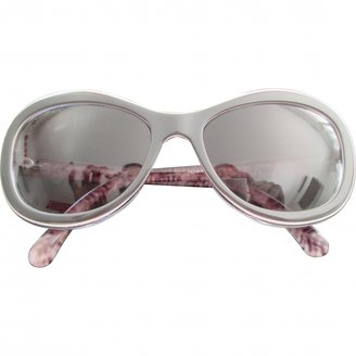 Chanel Grey Plastic Sunglasses