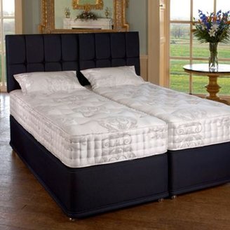 Relyon White 'Henley' soft tension mattress and blueberry divan bed set