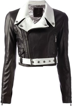 Philipp Plein cropped biker jacket