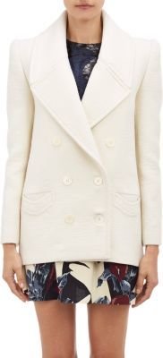 Carven Double-Breasted Wool Crepe Jacket