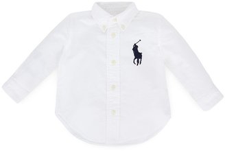 Ralph Lauren White Large Pony Oxford Shirt