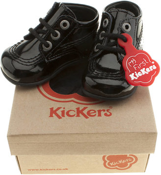 Kickers Kids Black Kick Hi Unisex Crib