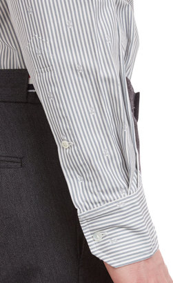 Thom Browne Stripe & Anchor-Pattern Shirt