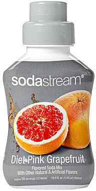 Sodastream Diet Pink Grapefruit Flavored Soda Mix