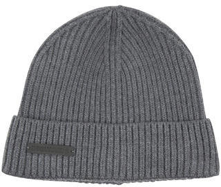 DSquared 1090 DSQUARED2 ribbed wool knit hat - dark grey