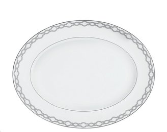 Monique Lhuillier Waterford Embrace Medium Oval Platter