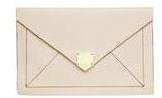 Dorothy Perkins Womens Cream large envelope clutch- Cream