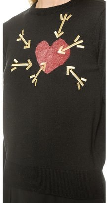 Carven Sweater with Heart & Arrows