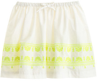 J.Crew Girls' embroidered pull-on skirt