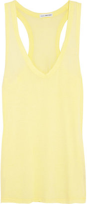James Perse Racer-back cotton-jersey tank