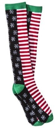 Women's Holiday Knee High Socks - Assorted Colors/Patterns One Size Fits Most