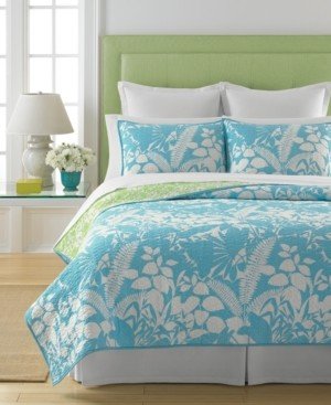 Martha Stewart Collection 100% Cotton Paradise Palm King Quilt