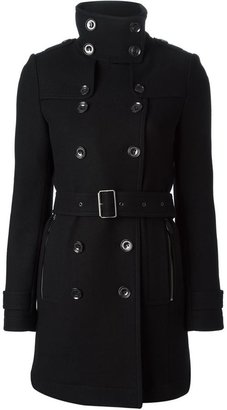 Burberry double breasted belted coat