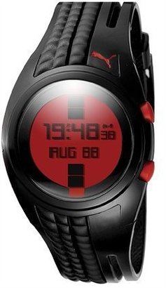 Puma Men's ACTIV PU910482004 Black Polyurethane Quartz Watch with Digital Dial