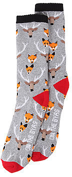 On The Byas The Fox And The Deer Crew Socks