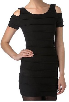 New Look Cut Out Shoulder Rib Body Con Dress
