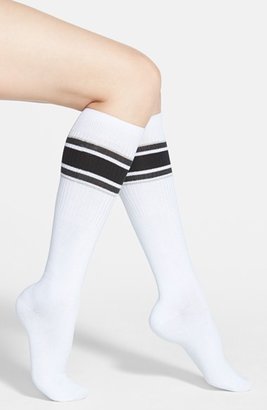 Hot Sox Athletic Stripe Knee High Socks