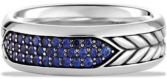 David Yurman Pavé Band Ring with Sapphires