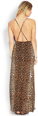Forever 21 Leopard Print Maxi Dress