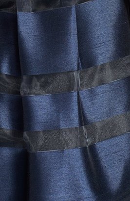 Hailey Logan Sequin Bodice Stripe Fit & Flare Dress (Juniors)