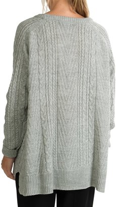 August Silk Pocket Sweater (For Women)
