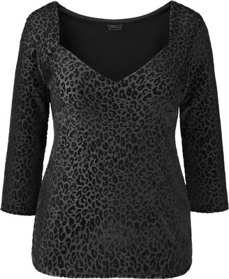 Grace Animal burn out top