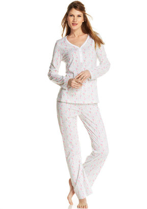 Charter Club Petite Long Sleeve Top and Pajama Pants Set