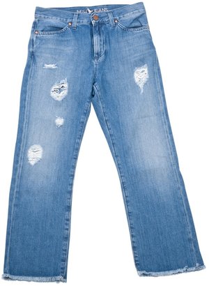 MiH Jeans Blue Polyester Jeans