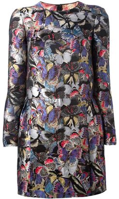 Valentino butterfly jacquard dress