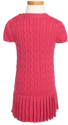 Ralph Lauren Cable Knit Dress (Toddler Girls & Little Girls)