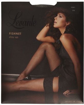 Levante Fishnet hold-ups with lace top