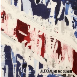 Alexander McQueen Torn Union Jack Skull Scarf