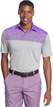 Under Armour Elevated Space-Dye Chest-Stripe Performance Golf Polo