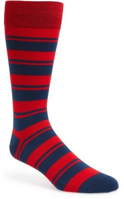 Mr Gray Mr. Gray Stripe Egyptian Cotton Blend Socks
