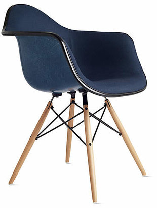 Design Within Reach Eames® Upholstered Molded Fiberglass Dowel-Leg Armchair (DFAW)