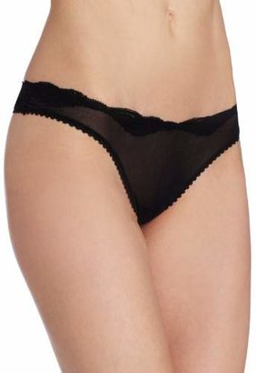 Only Hearts Women's Tulle with Lace Low Rise Thong Panty