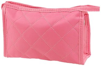 Sourcingmap Woman Pink Zipper Closure Small Pouch Cosmetic Case Bag