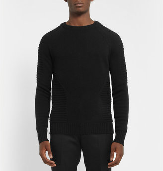 Exemplaire Rib-Trimmed Cashmere Sweater