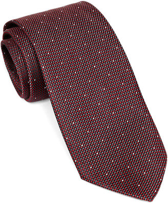 JCPenney Stafford Textured Dot Tie