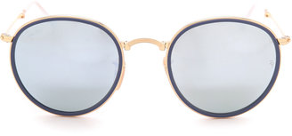 Ray-Ban Mirrored Round Foldable Icon Sunglasses