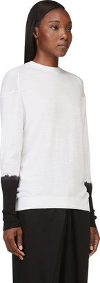3.1 Phillip Lim White Dip-Dye Sweater