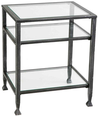 JCPenney Metal and Glass End Table