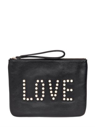 Rebecca Minkoff Love Embellished Leather Pouch