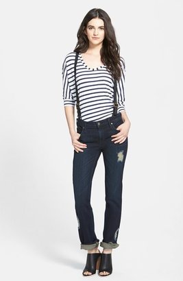 James Jeans Slouchy Fit Boyfriend Jeans with Detachable Suspenders (Westminster)