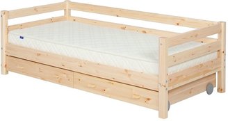 House of Fraser Flexa Single bed with safety rail and drawers