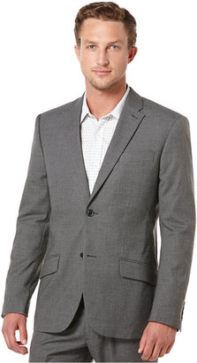 Perry Ellis Charcoal Micro-Check Slim-Fit Jacket