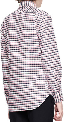 Thom Browne Check Oxford, White/Navy/Red
