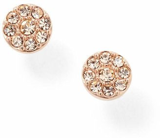 Fossil - Rose Gold-Tone 'Vintage Glitz' Crystal Cluster Earrings