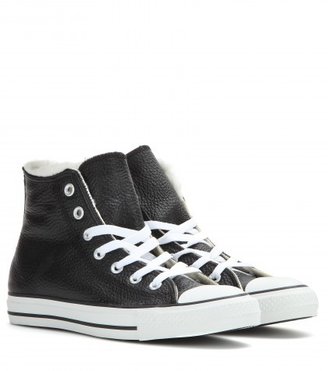 Converse Chuck Taylor All Star High Leather Sneakers With Shearling
